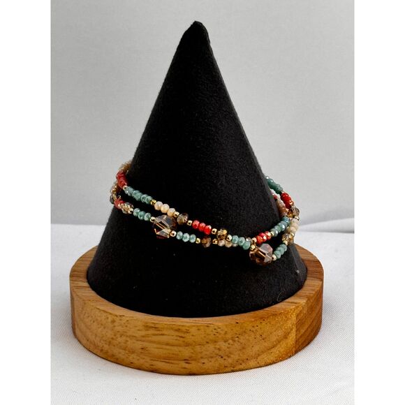 Dainty Glass Stretch Bracelet - Picture 3 of 5